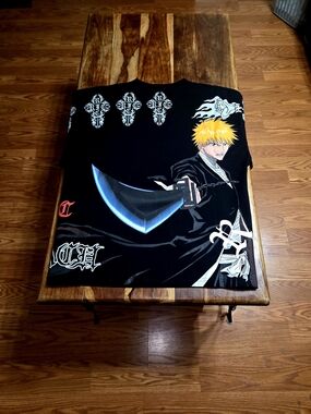Civil Regime/BLEACH "Ichigo" Men's Black Graphic Tee